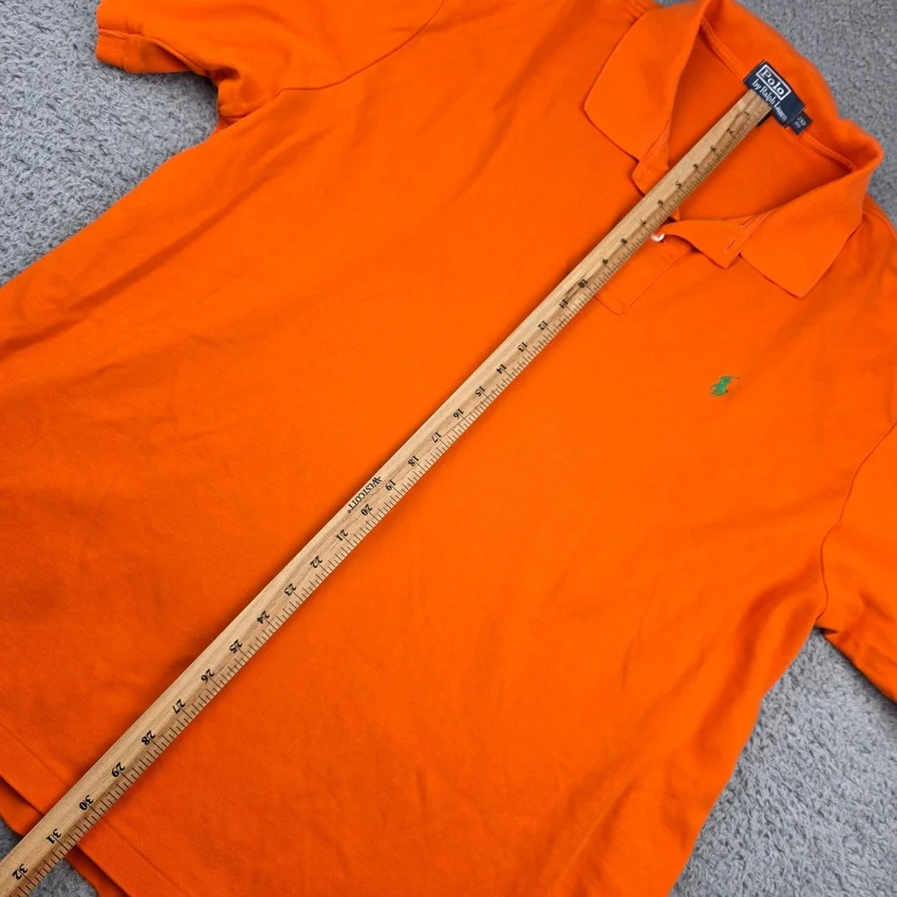 Polo Ralph Lauren Polo Shirt Mens 2XB Orange Short Sleeve Big & Tall Cotton soft